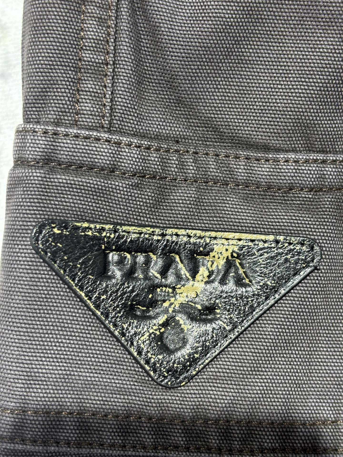 사슬 / 프라다 남성 루즈핏 빅 포켓 와이드 청바지