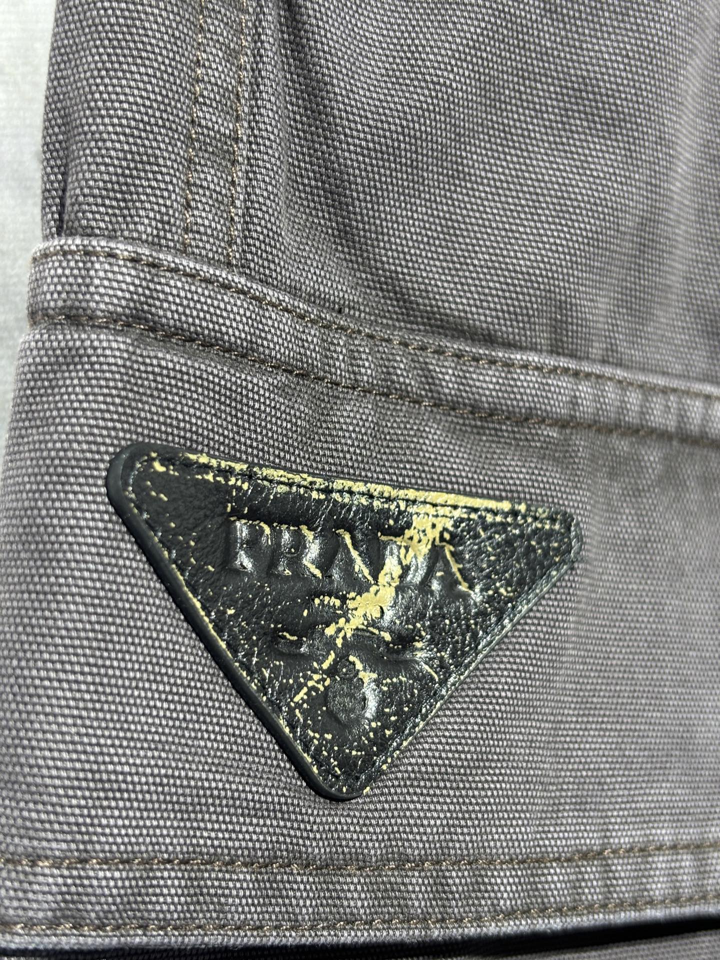 사슬 / 프라다 남성 루즈핏 빅 포켓 와이드 청바지