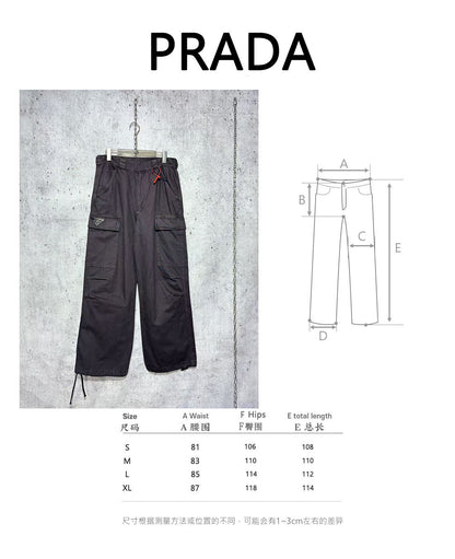 사슬 / 프라다 남성 루즈핏 빅 포켓 와이드 청바지