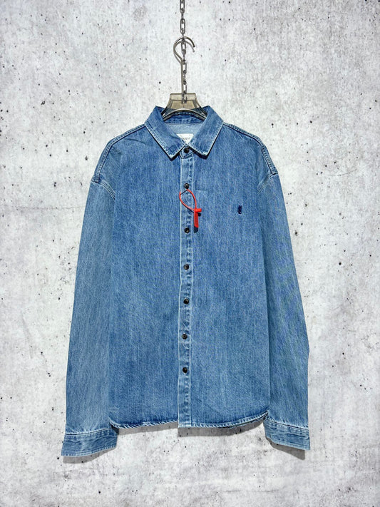 사슬 / 입생로랑 남성 여성 긴팔 데님 셔츠