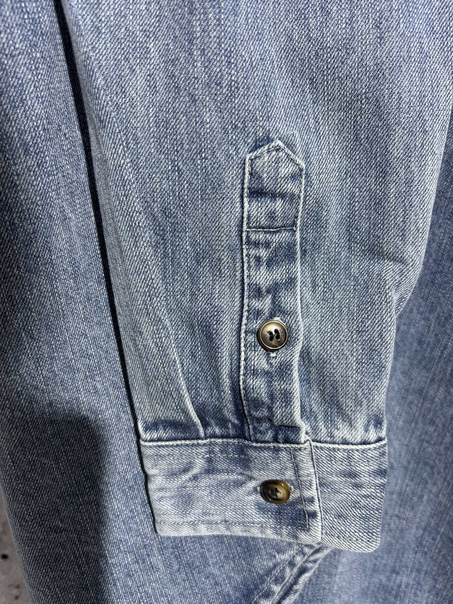 사슬 / 입생로랑 남성 여성 긴팔 데님 셔츠