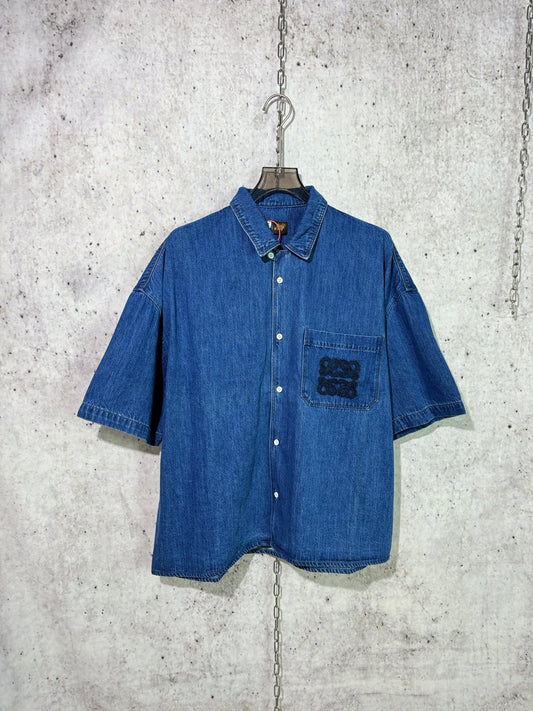 사슬 / 로에베 남성 데님 반팔 셔츠