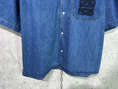 사슬 / 로에베 남성 데님 반팔 셔츠