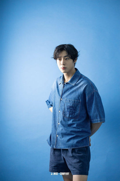 사슬 / 로에베 남성 데님 반팔 셔츠