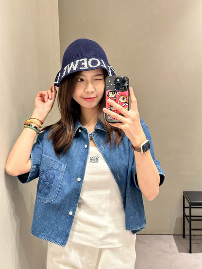 사슬 / 로에베 남성 데님 반팔 셔츠