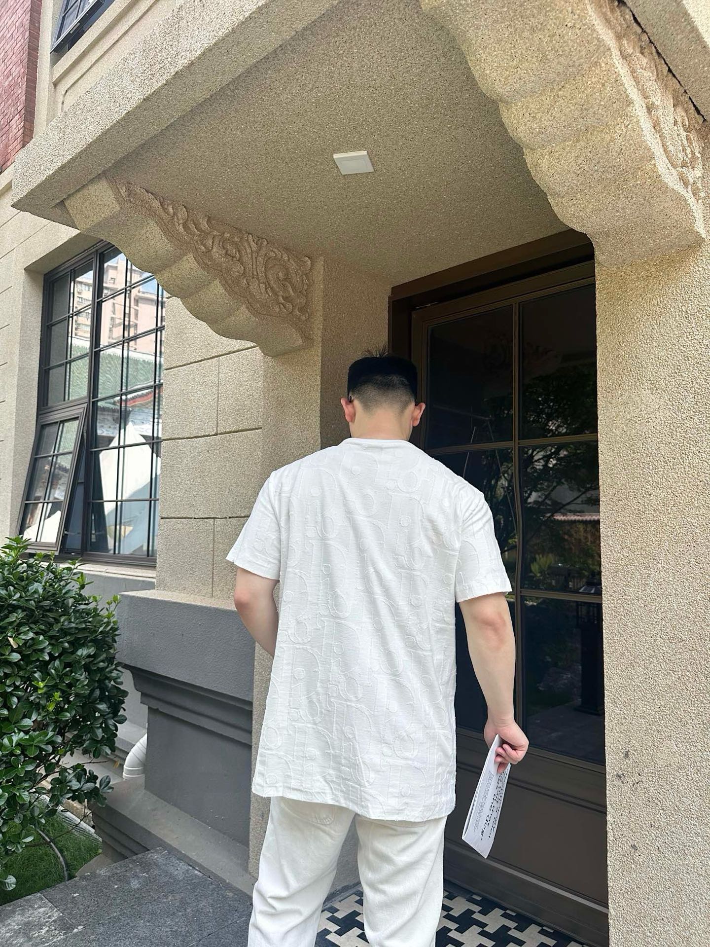 사슬 / 디올 남성 여성 반팔 티셔츠