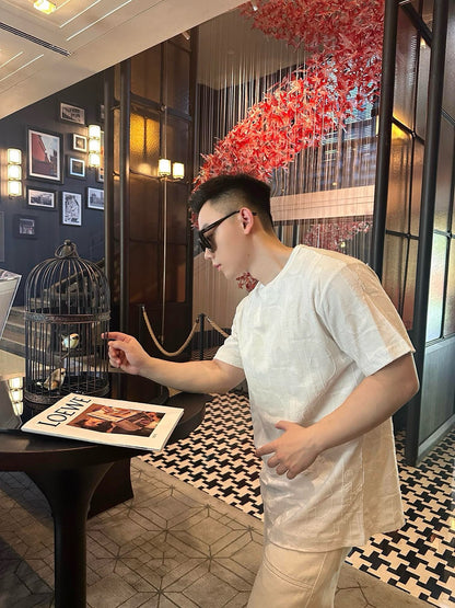 사슬 / 디올 남성 여성 반팔 티셔츠