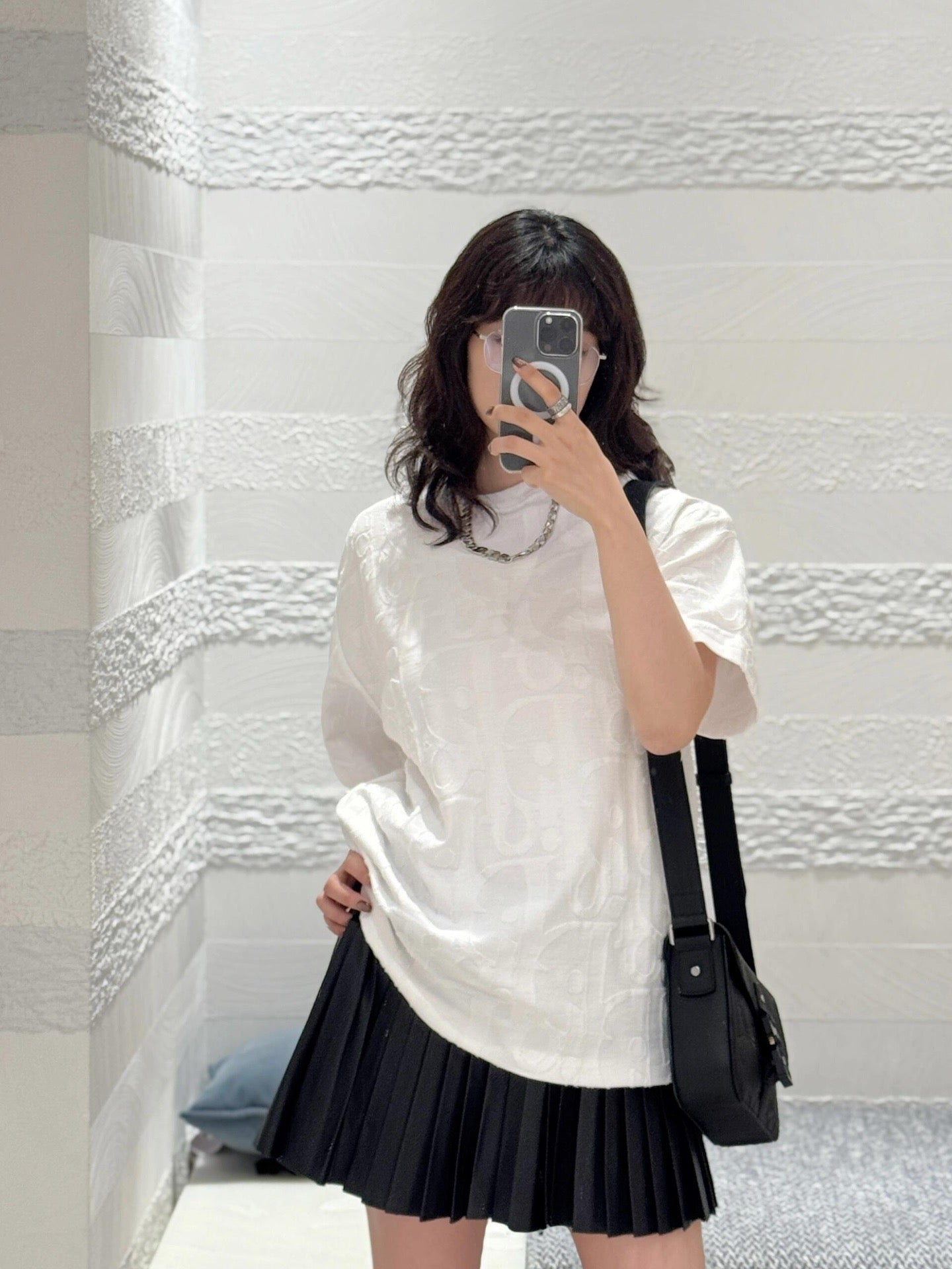 사슬 / 디올 남성 여성 반팔 티셔츠