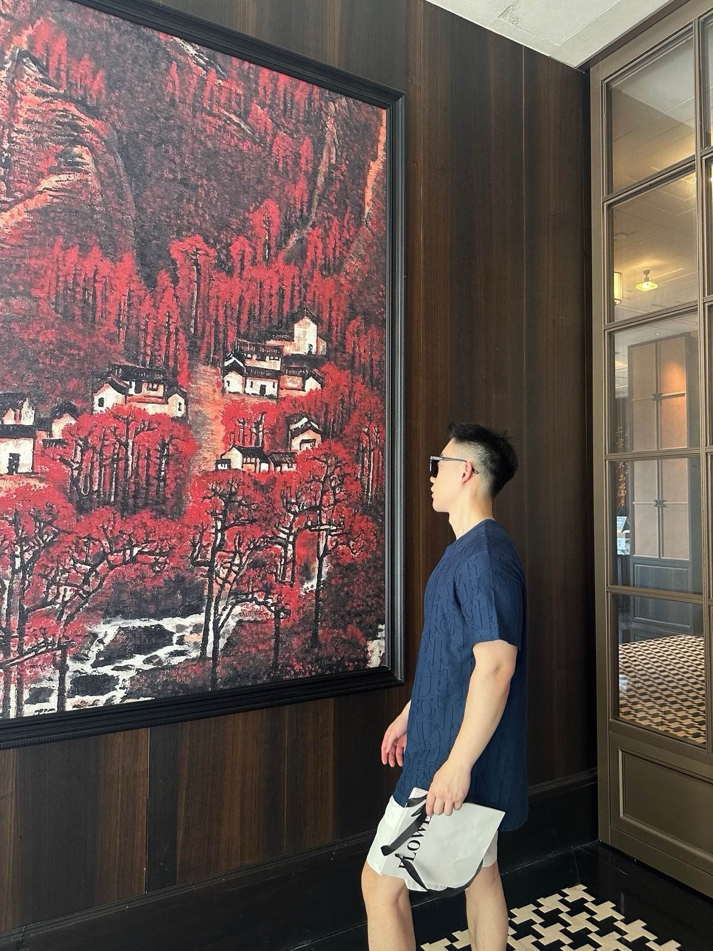 사슬 / 디올 남성 여성 반팔 티셔츠