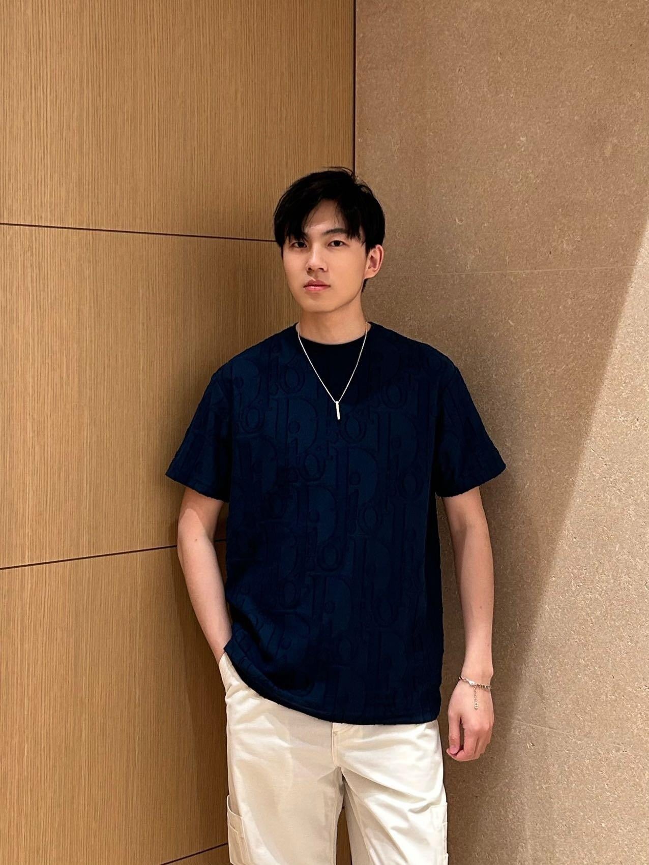 사슬 / 디올 남성 여성 반팔 티셔츠