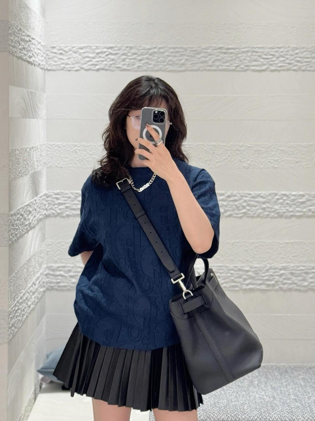 사슬 / 디올 남성 여성 반팔 티셔츠