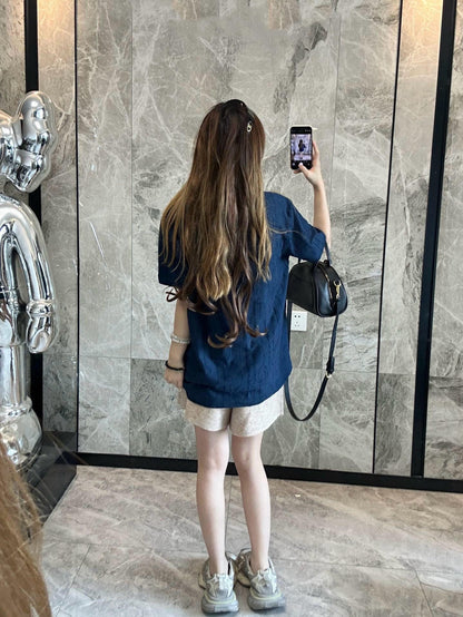 사슬 / 디올 남성 여성 반팔 티셔츠