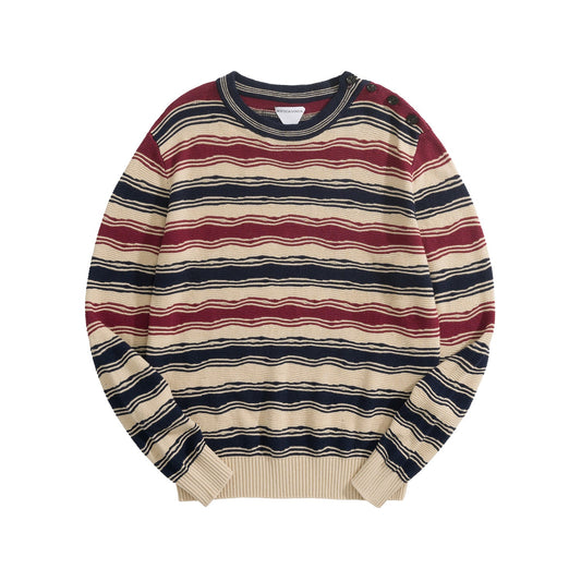 BVG / 보테가베네타 남성 스트라이프 니트 스웨터