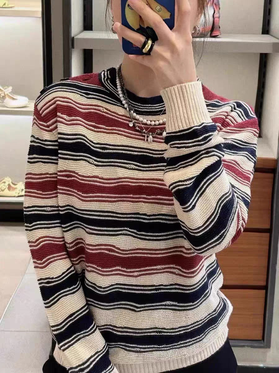 BVG / 보테가베네타 남성 스트라이프 니트 스웨터