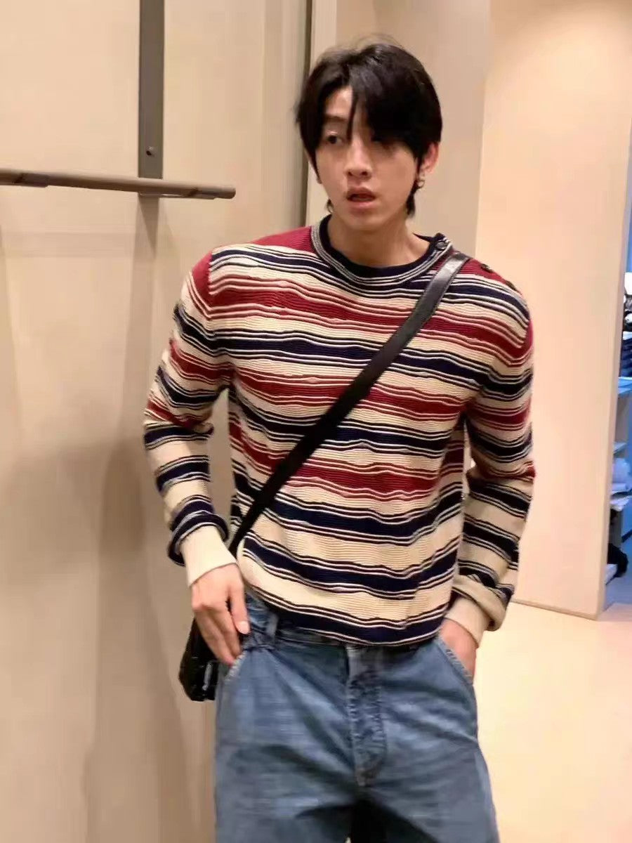 BVG / 보테가베네타 남성 스트라이프 니트 스웨터