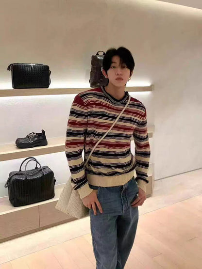 BVG / 보테가베네타 남성 스트라이프 니트 스웨터