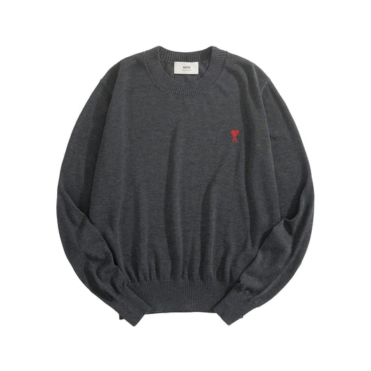 BVG / 아미리 남성 하트 자수 니트