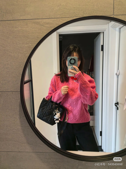 양 공장 / 디올 블랙 가죽 장바구니 가방