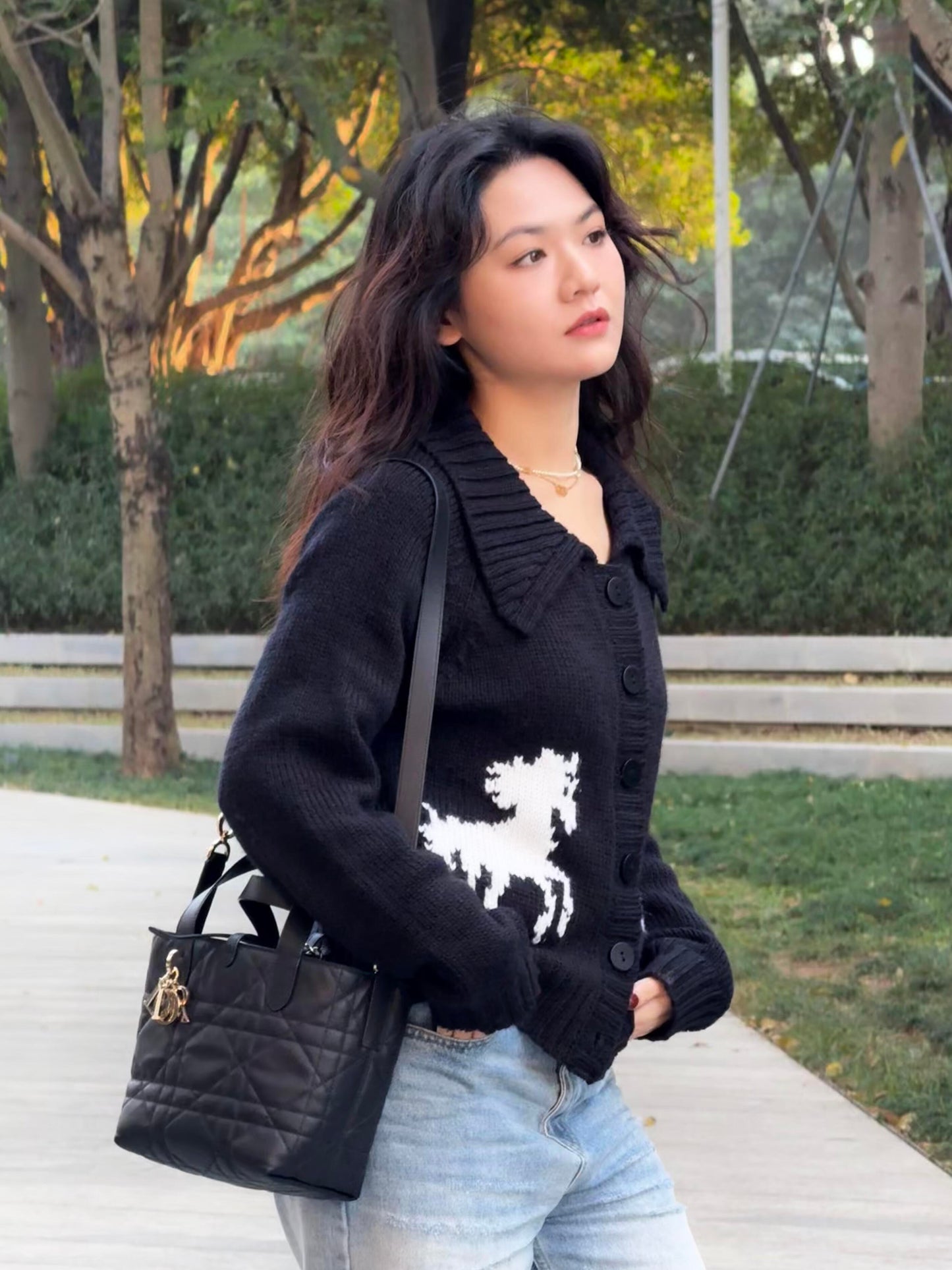 양 공장 / 디올 에나멜 장바구니 가방