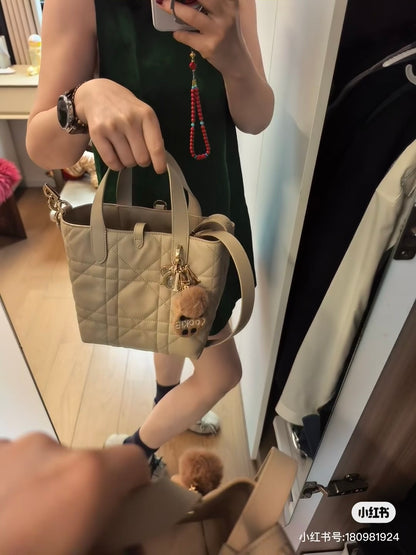 양 공장 / 디올 살구색 바구니 가방