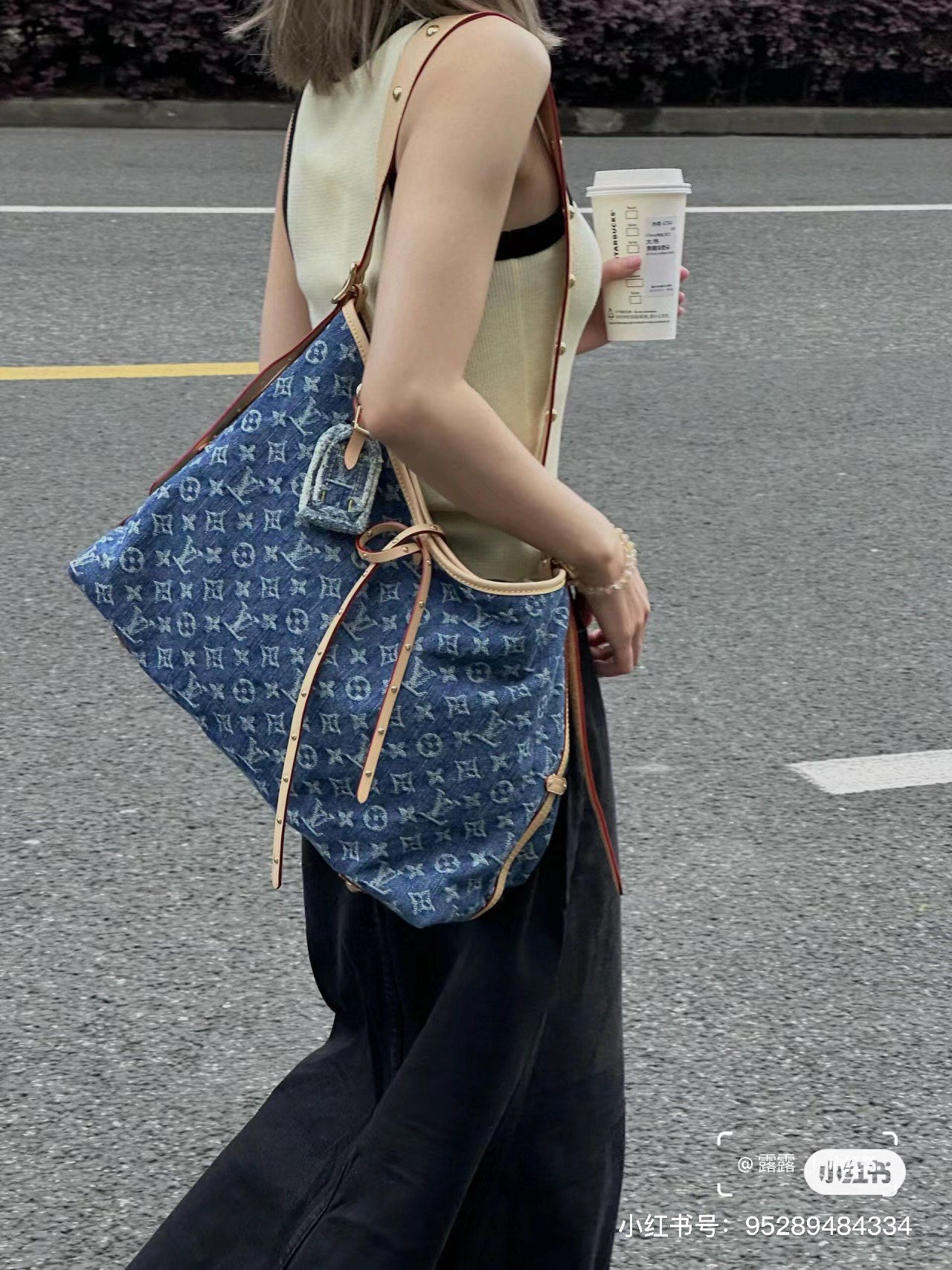 양 공장 / 루이비통 네이비 데님백