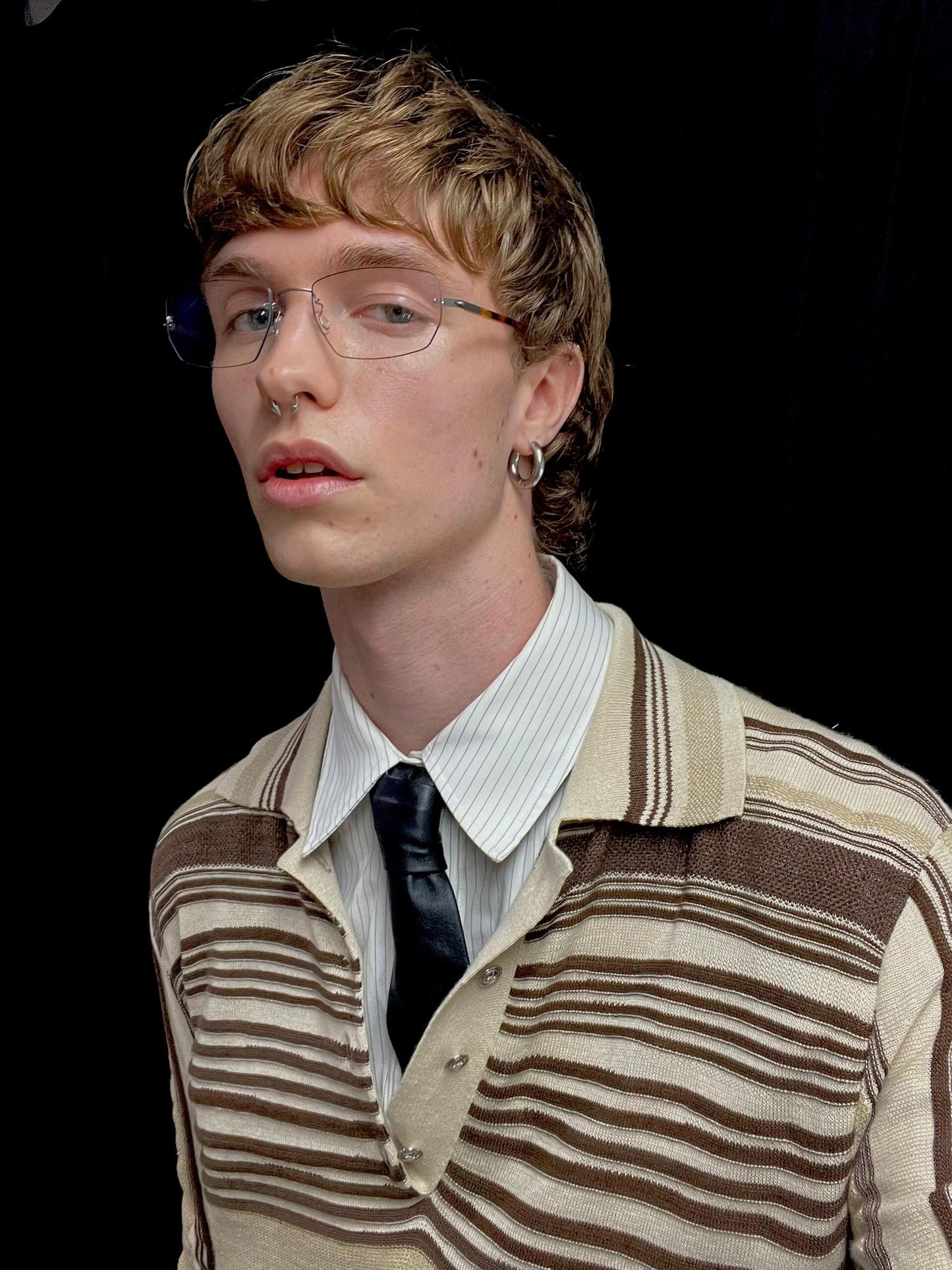 R공장 / 보테가베네타 남성 스트라이프 긴팔