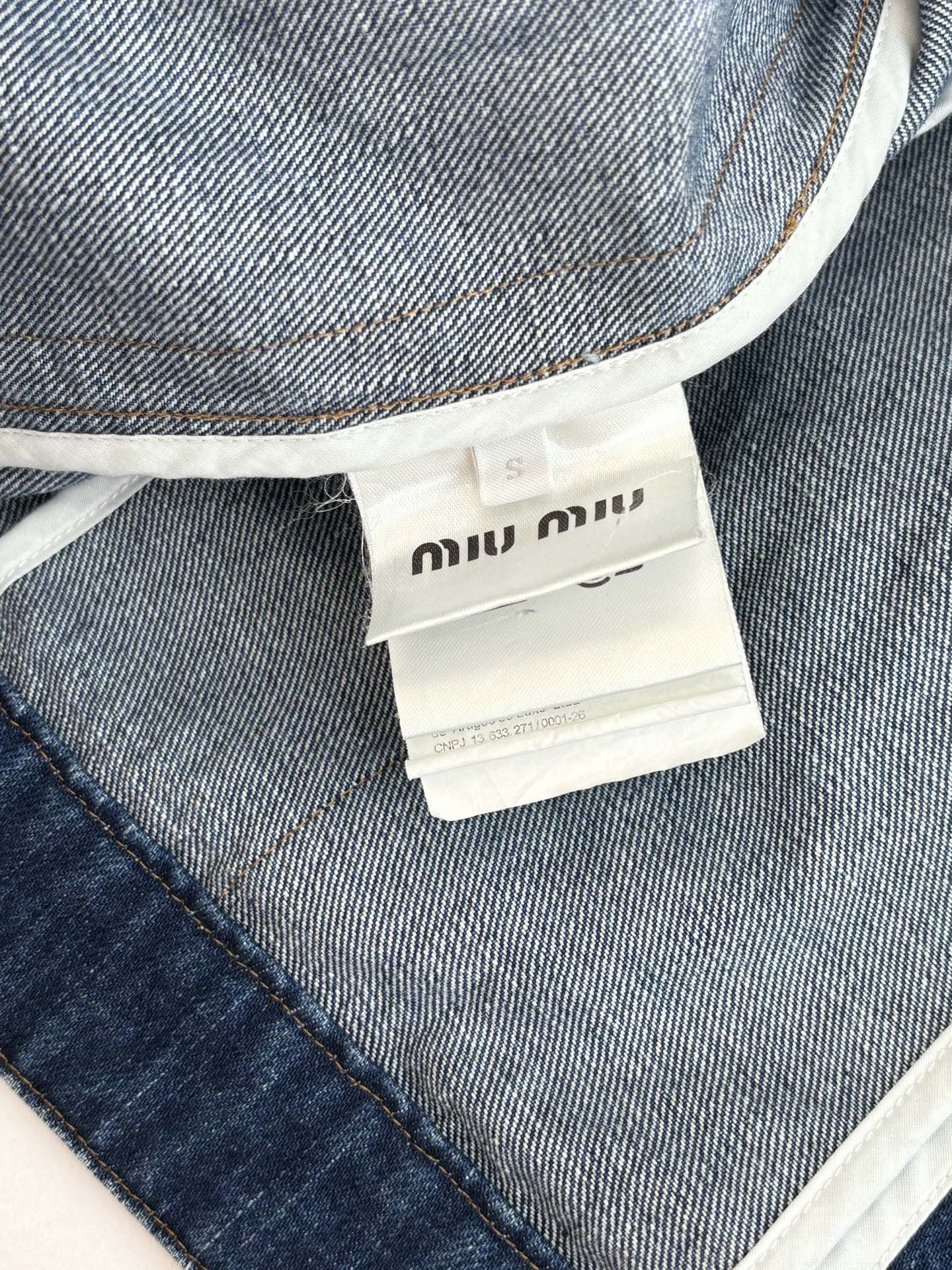 체인2호 / 미우미우 여성 데님 재킷