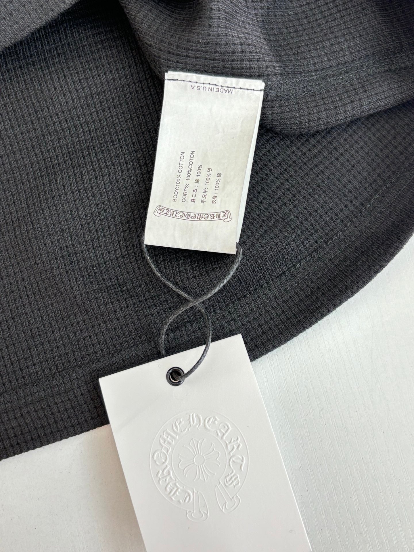 체인2호 / 크롬하츠 남성 여성 와플 긴팔