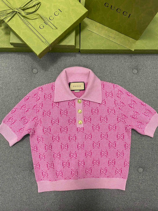 TJ셀러 / 구찌 여성 폴로넥 반팔 셔츠