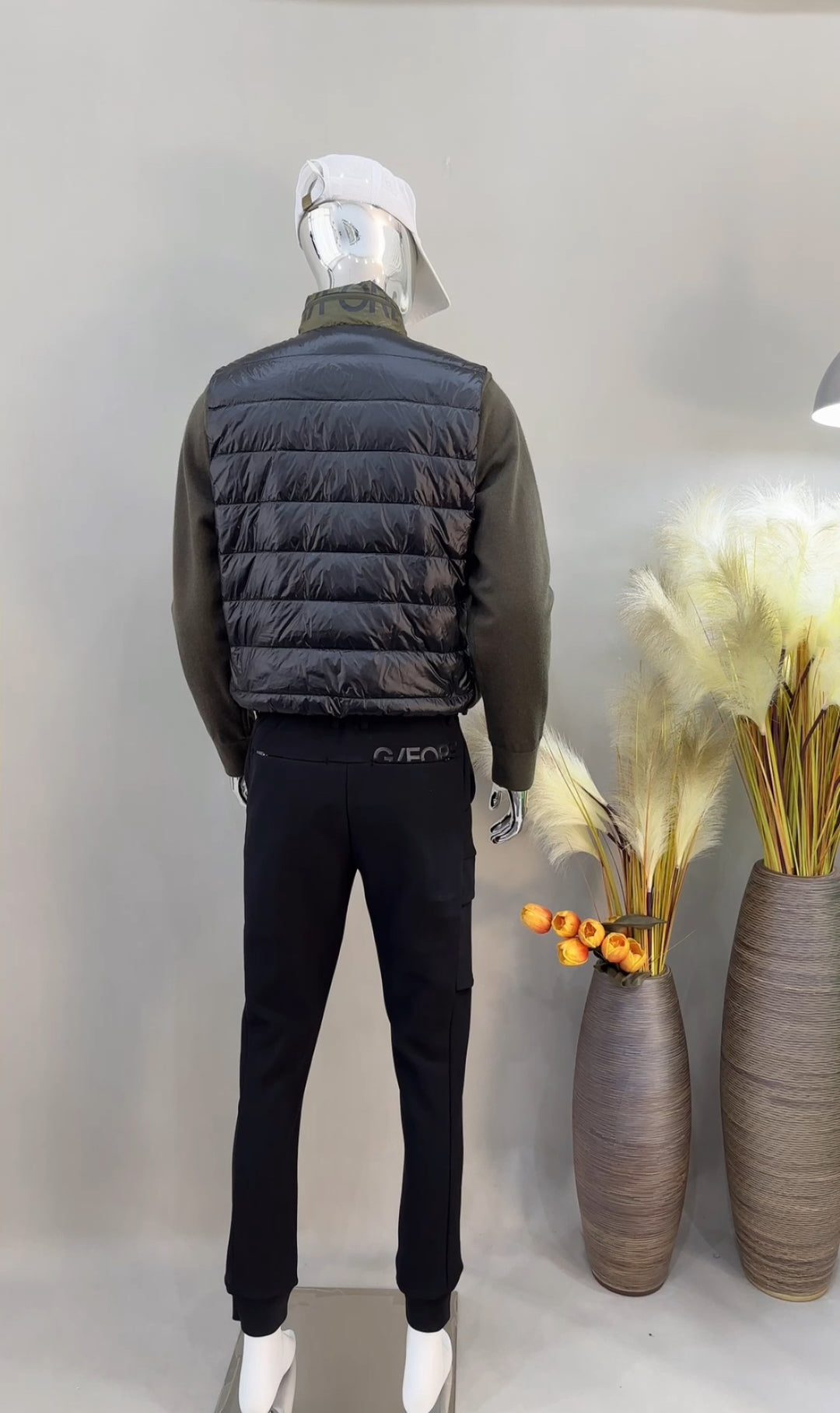 한국골프 / G/FORE 남성 패딩 패치워크