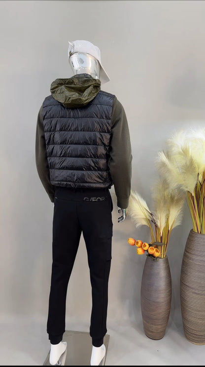 한국골프 / G/FORE 남성 패딩 패치워크