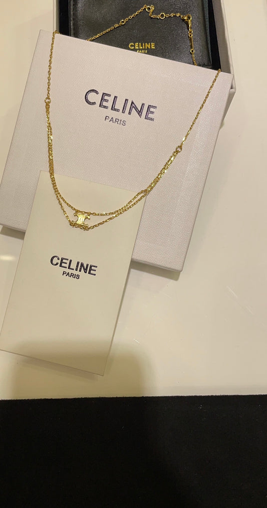 보스 악세사리 / 셀린느 여성 이중 목걸이