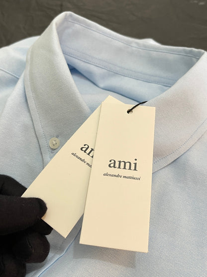 BVG / 아미 남성 여성 하트 자수 셔츠