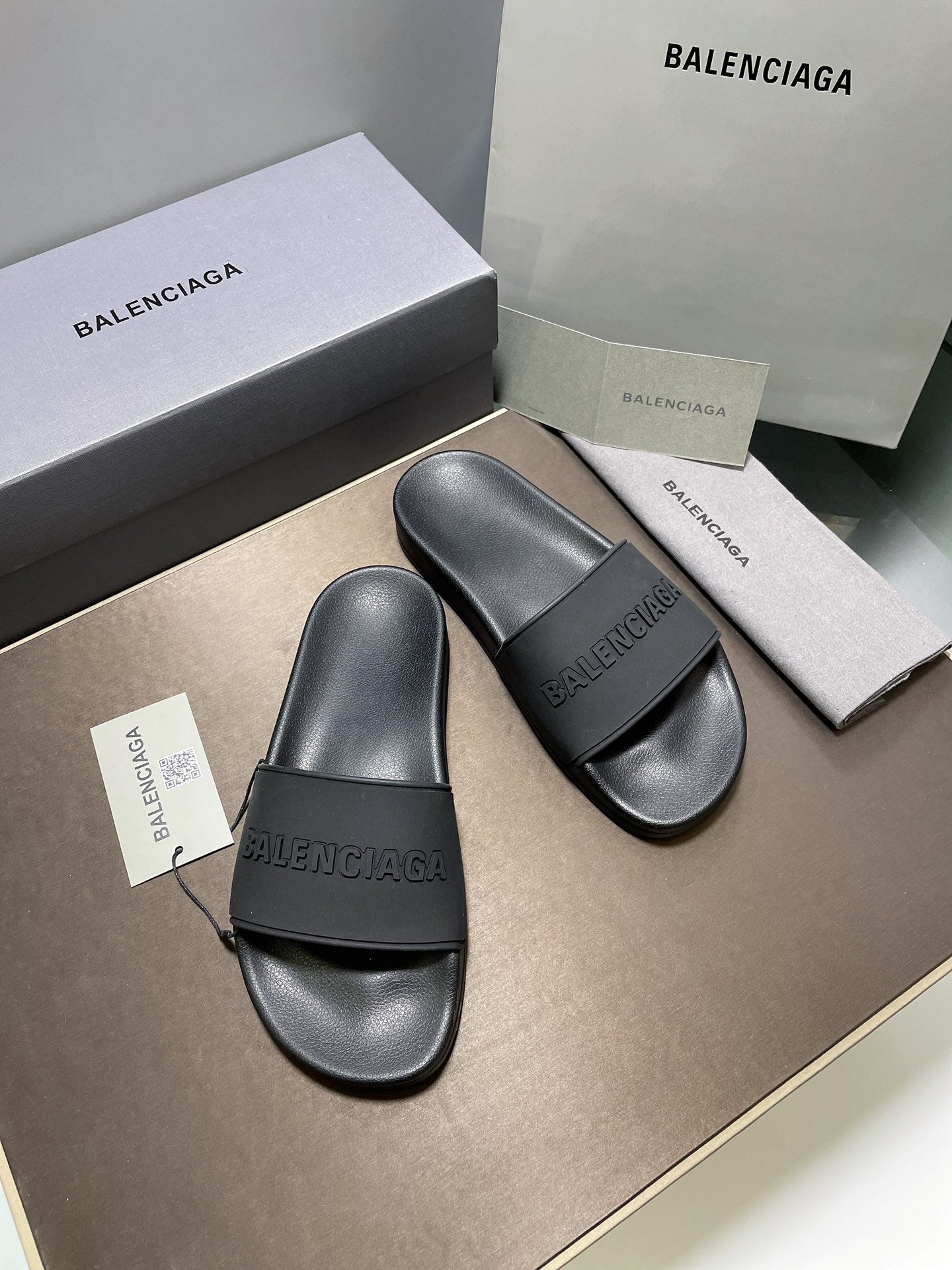 빙 공장 / 발렌시아가 남성 여성 슬리퍼