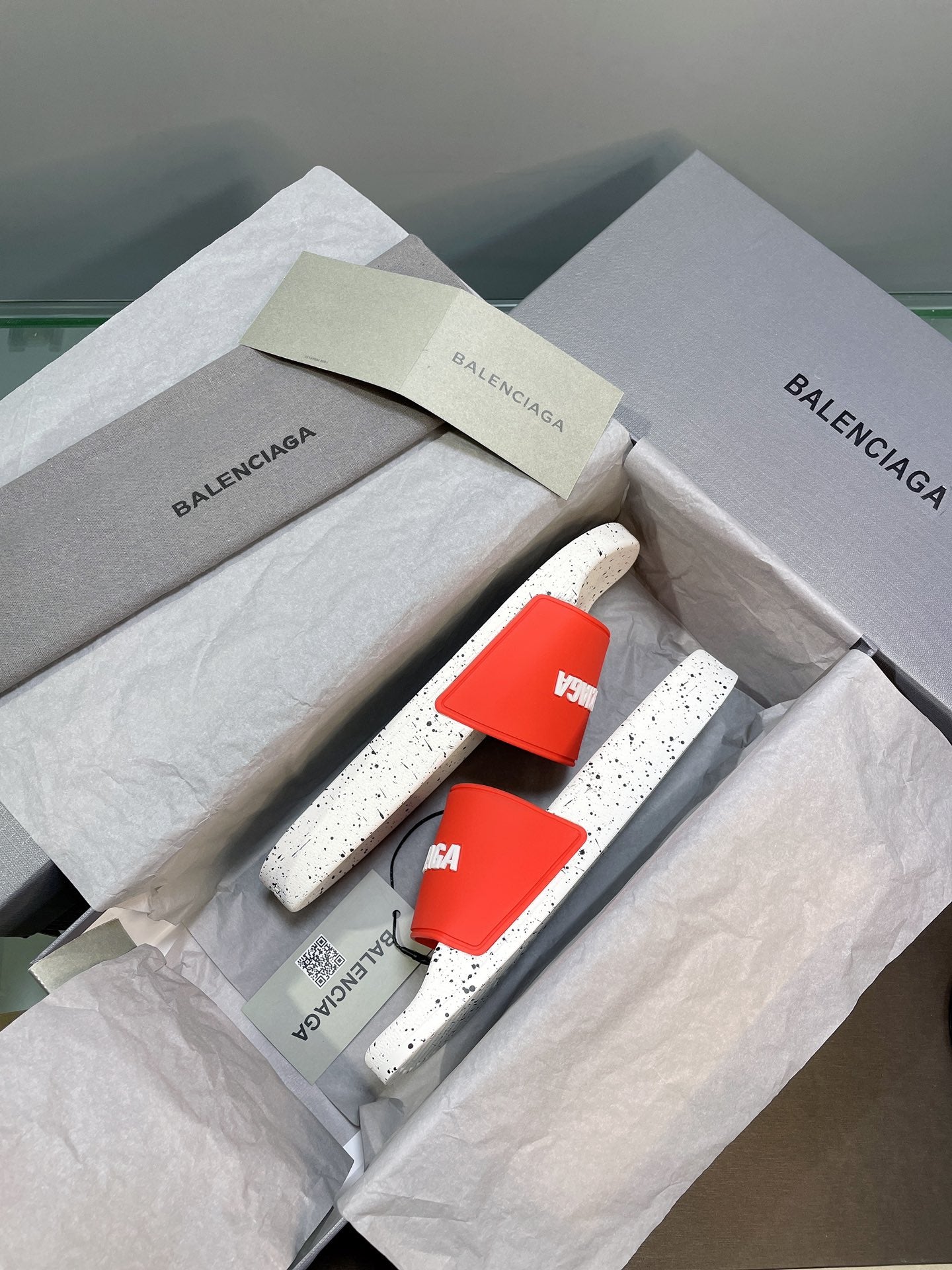 빙 공장 / 발렌시아가 남성 여성 슬리퍼