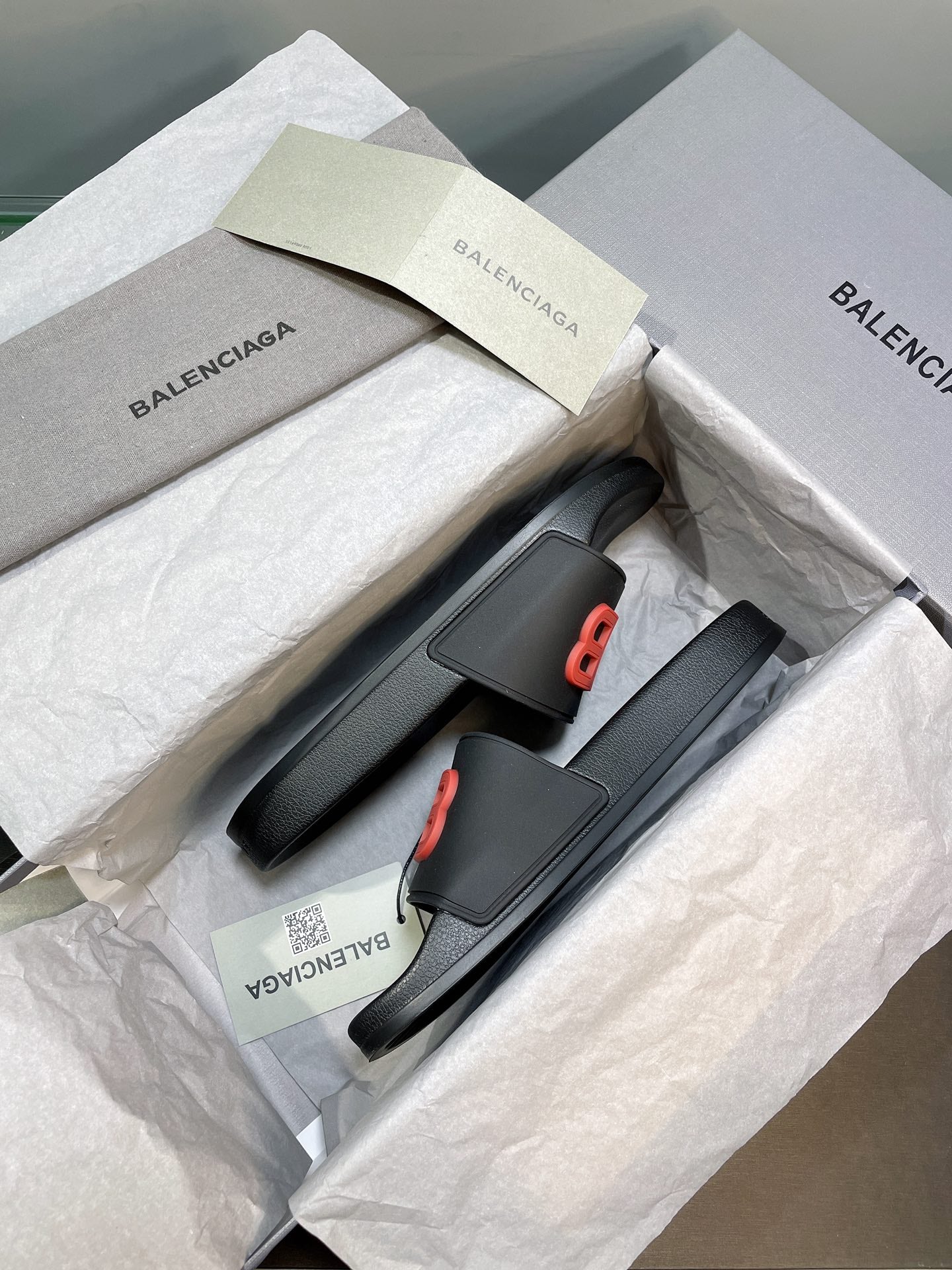 빙 공장 / 발렌시아가 남성 여성 슬리퍼