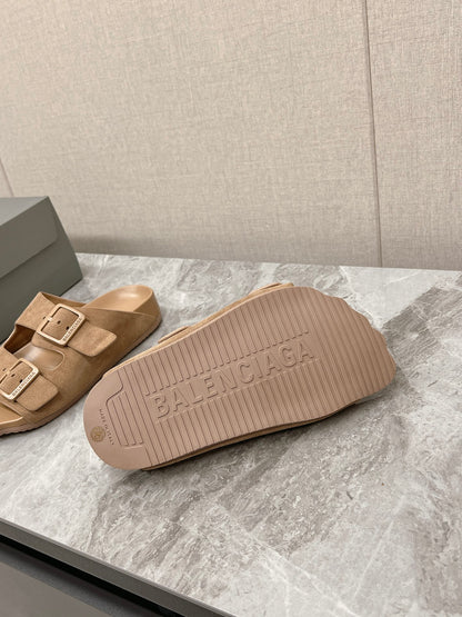 빙 공장 / 발렌시아가 남성 여성 슬리퍼