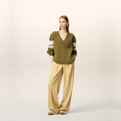 R공장 / 아미 남성 보이넥 니트