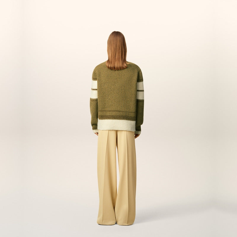 R공장 / 아미 남성 보이넥 니트