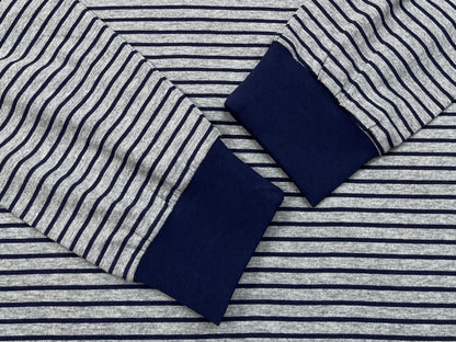 R공장 / 미우미우 남성 여성 스트라이프 라운드넥 티셔츠