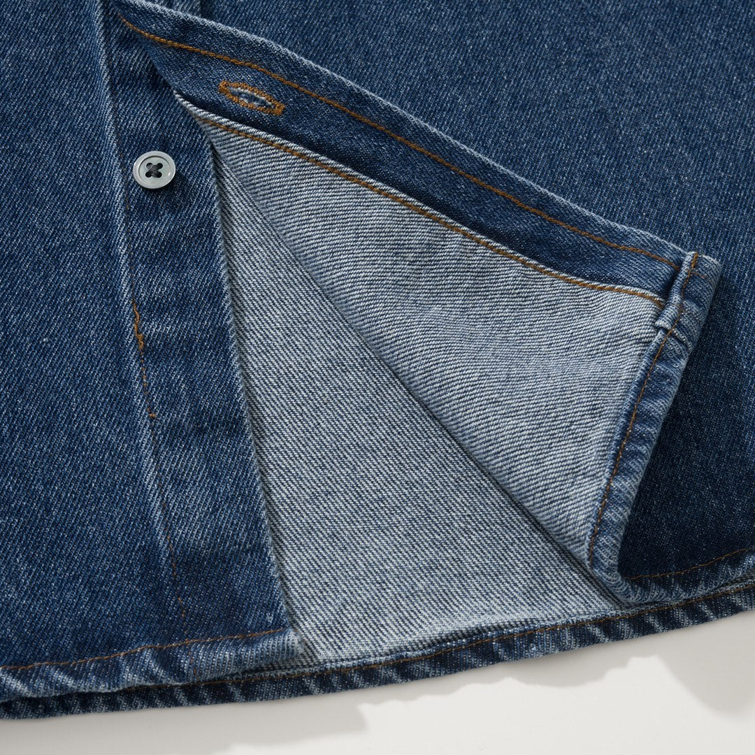 BVG / 아미 남성 여성 데님 셔츠