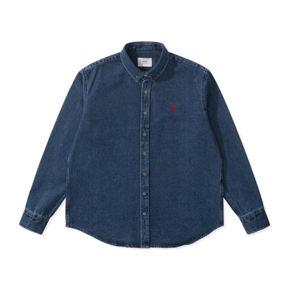 BVG / 아미 남성 여성 데님 셔츠