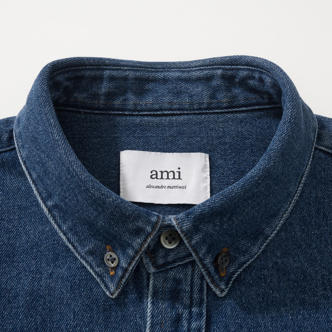 BVG / 아미 남성 여성 데님 셔츠