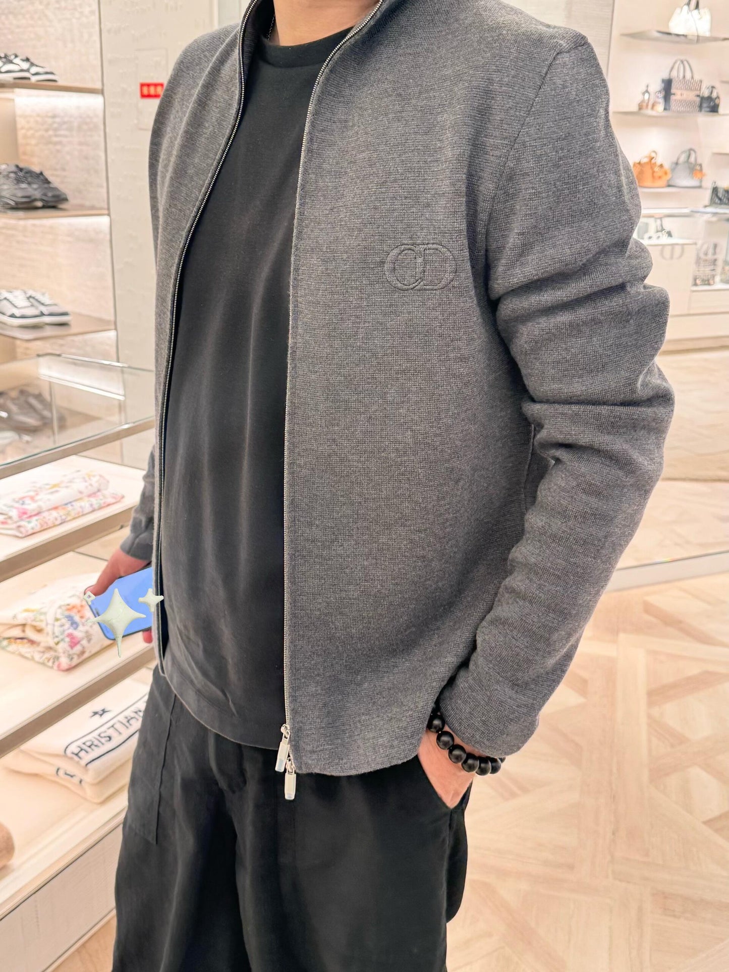 ZZLL / 디올 니트 코트