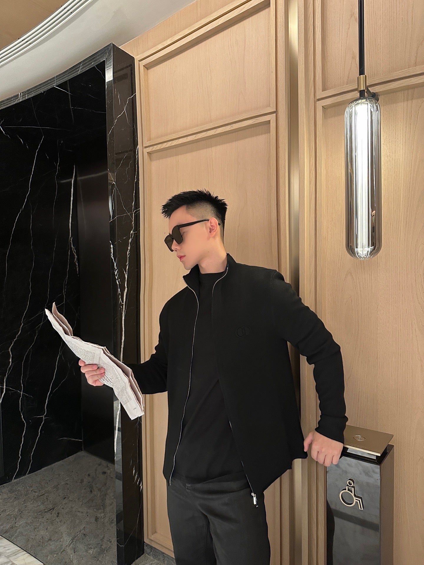 ZZLL / 디올 니트 코트