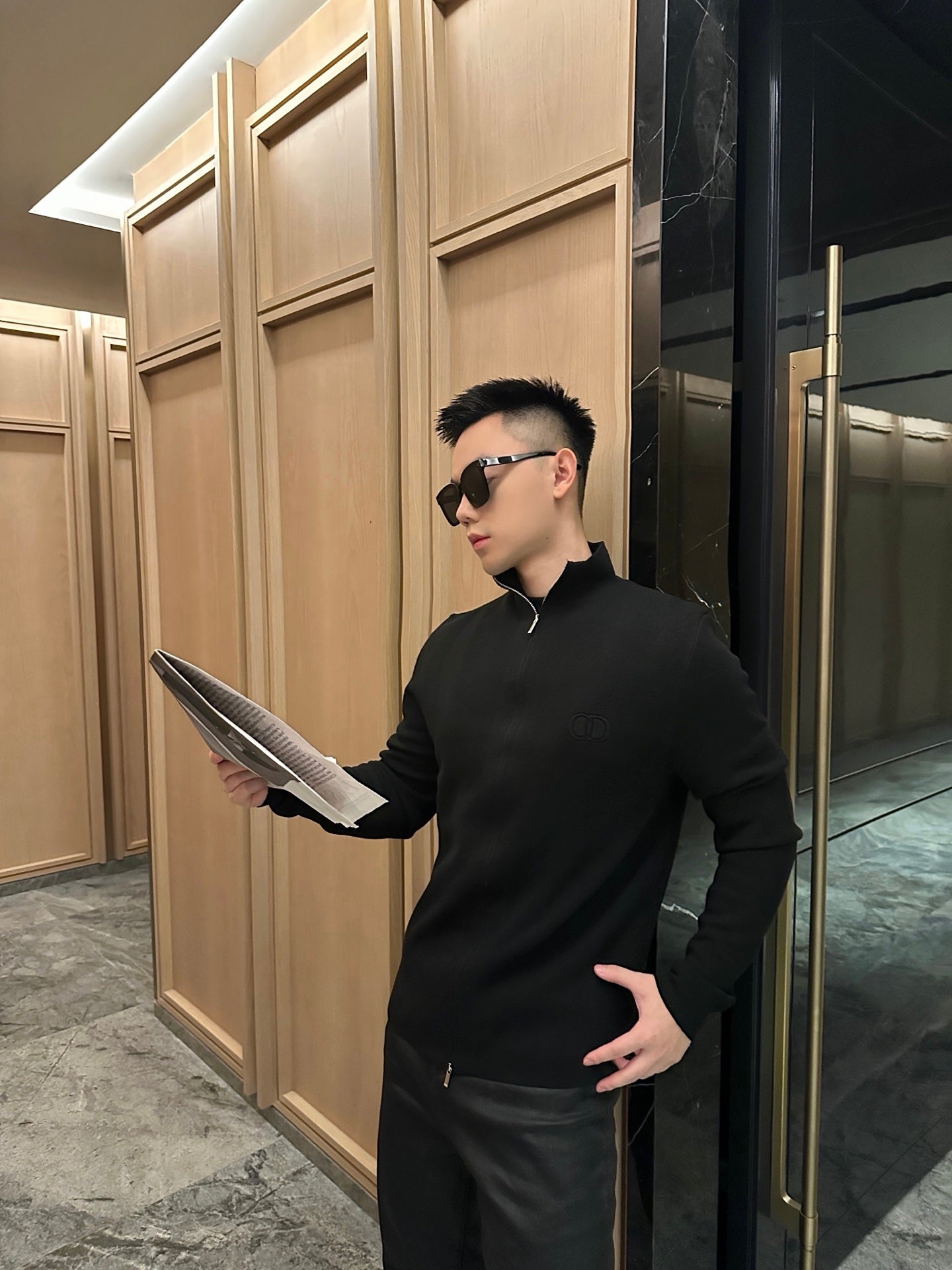 ZZLL / 디올 니트 코트