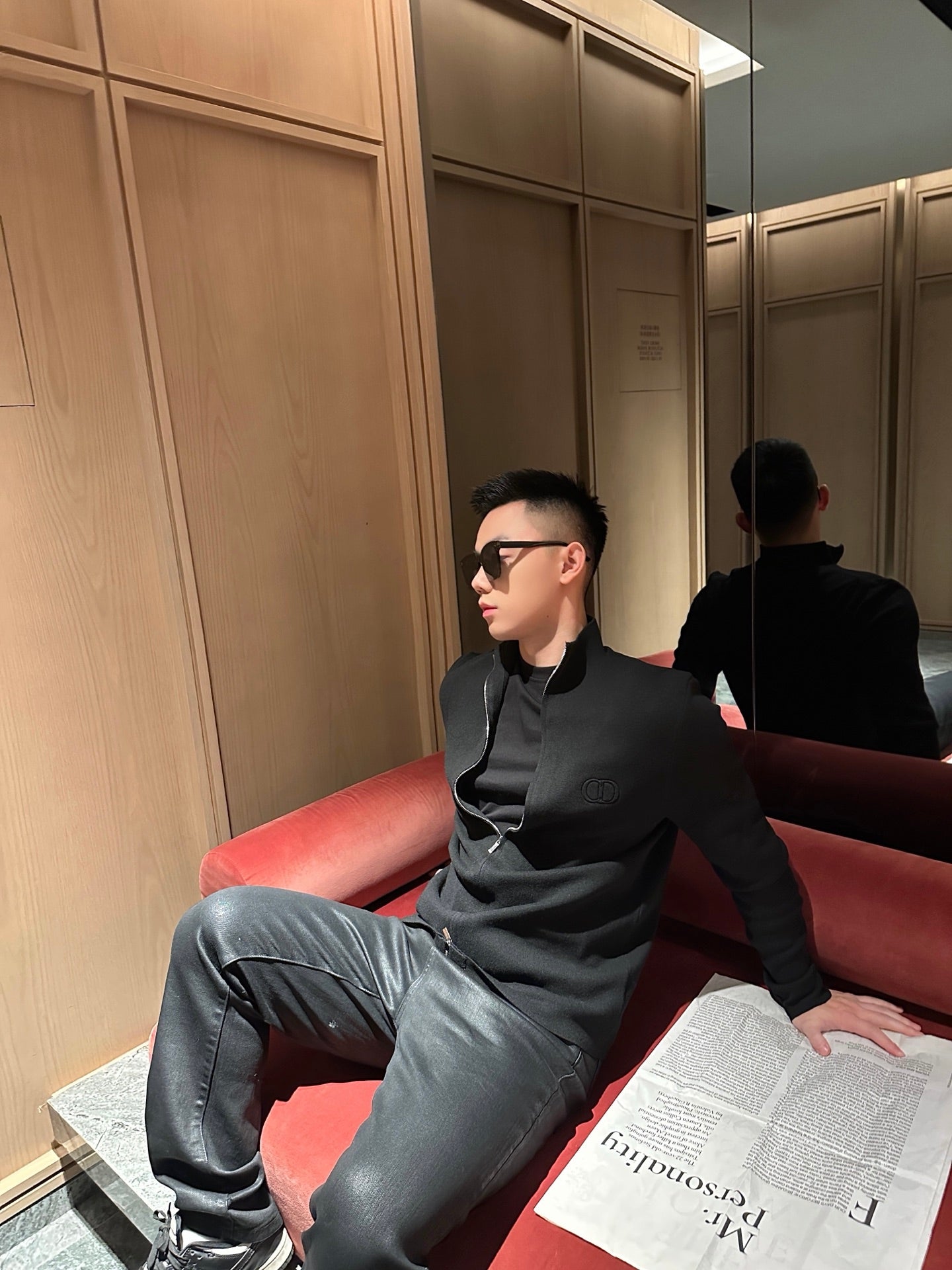 ZZLL / 디올 니트 코트