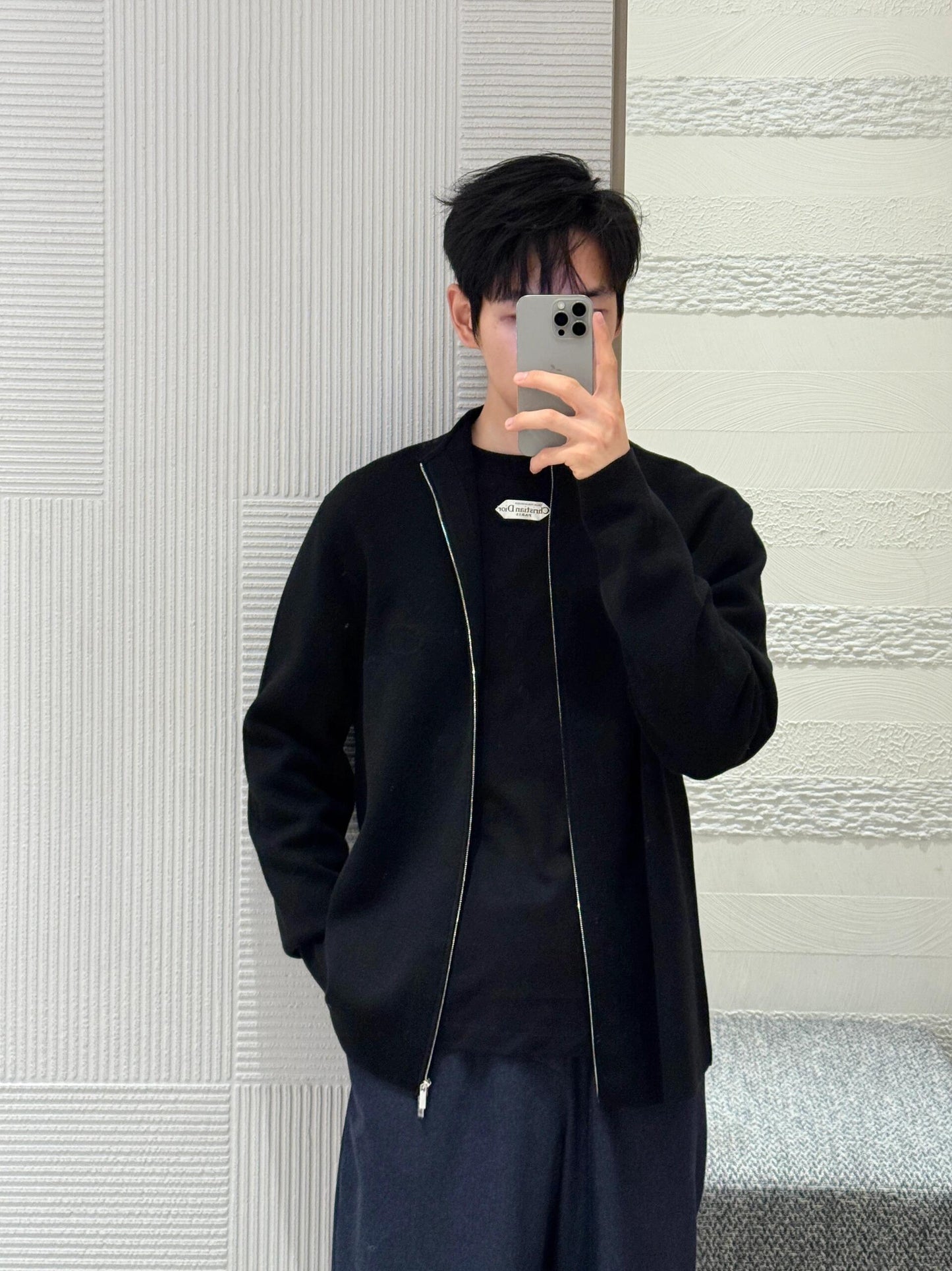 ZZLL / 디올 니트 코트