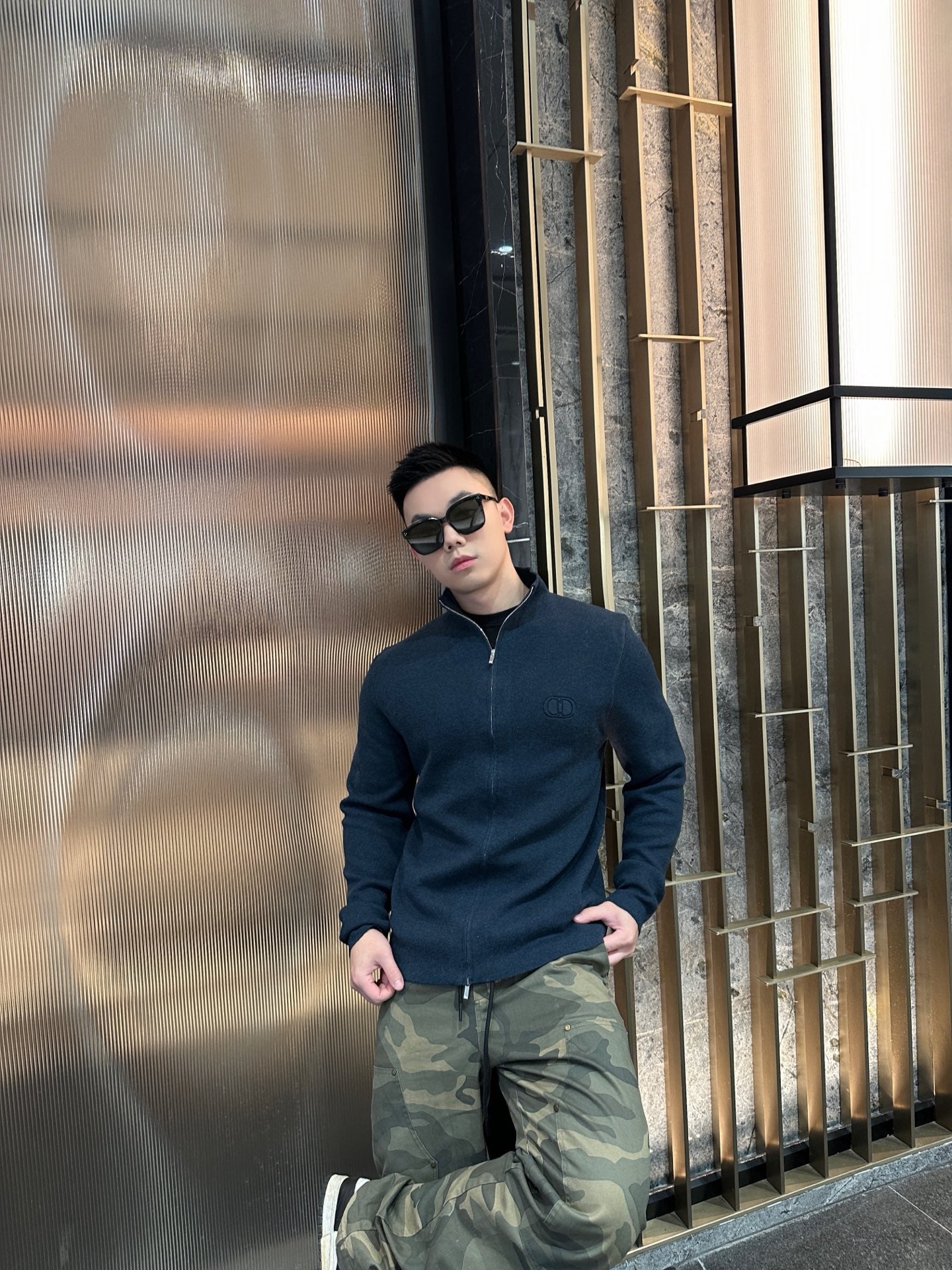 ZZLL / 디올 니트 코트