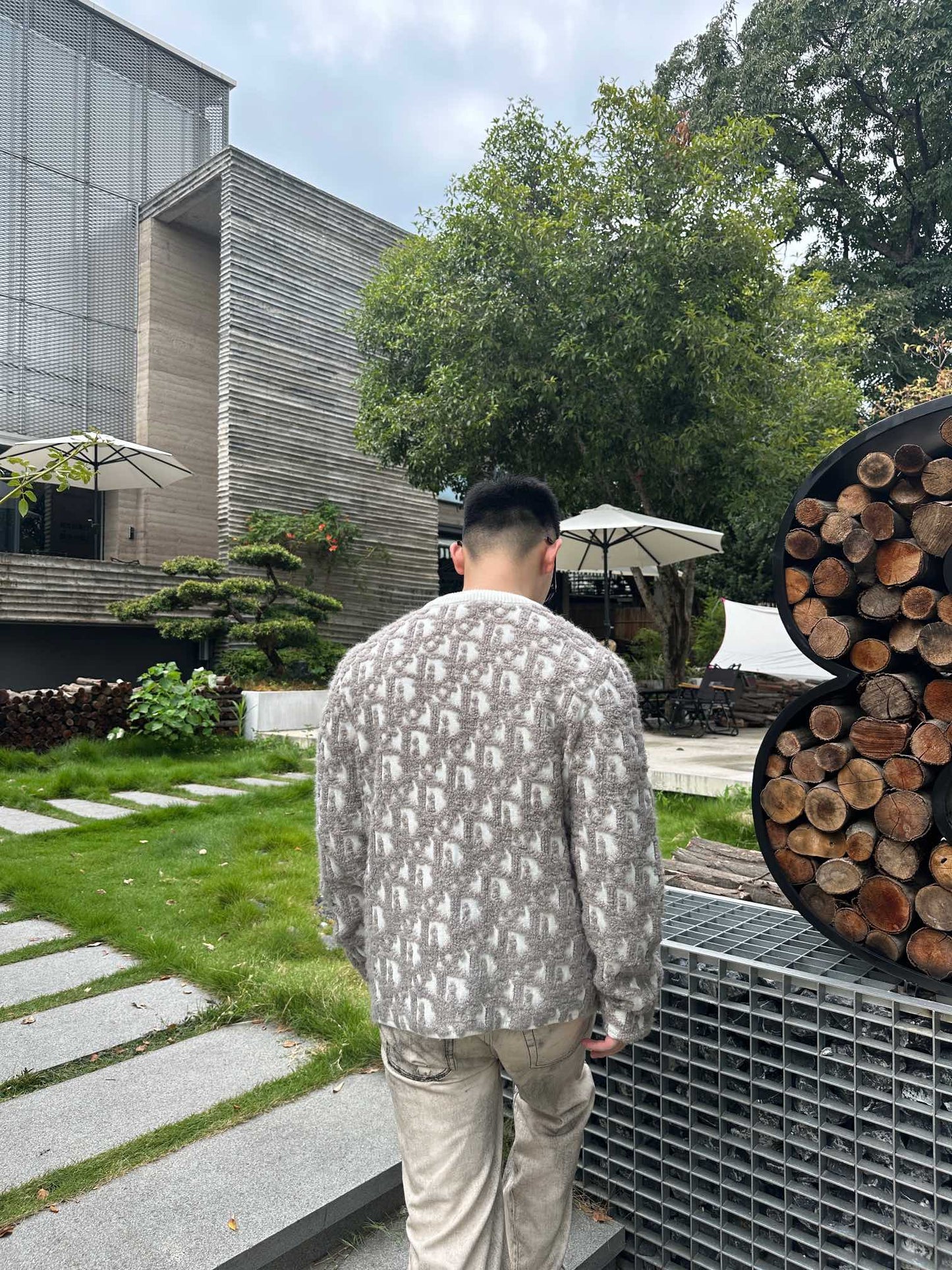 ZZLL / 디올 니트 코트